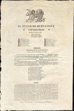 'El Huzar de Buenavista Sale Cantando la Acción de la Culebrera' Bogotá, 1852.